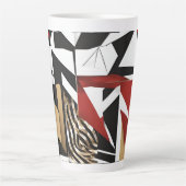 Geometrisch ontwerp latte mok (Voorkant)