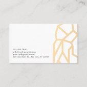 Geometrisch ontwerp Leeuw minimalistisch Modern Si Visitekaartje (Achterkant)