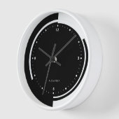 Geometrisch ontwerp met zwart en wit gesplitst sch (Hoek)