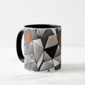 Geometrisch ontwerp mok (Voorkant links)
