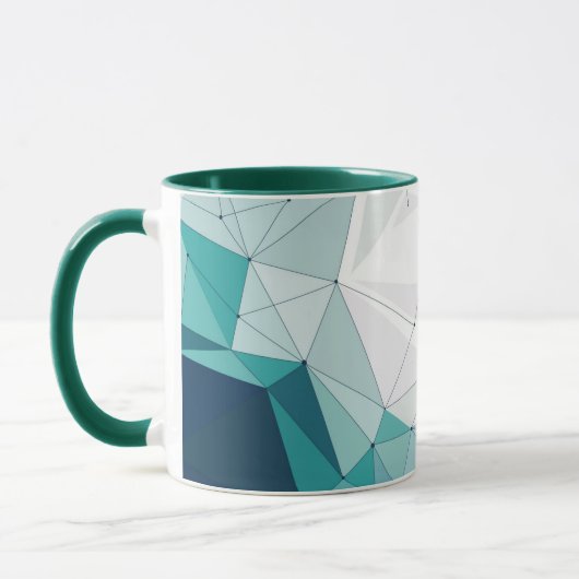 Geometrisch ontwerp mok (Links)