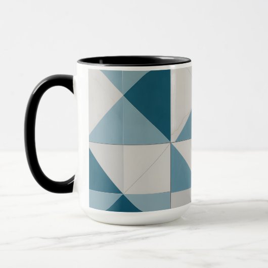 Geometrisch ontwerp mok (Links)