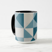 Geometrisch ontwerp mok (Voorkant links)