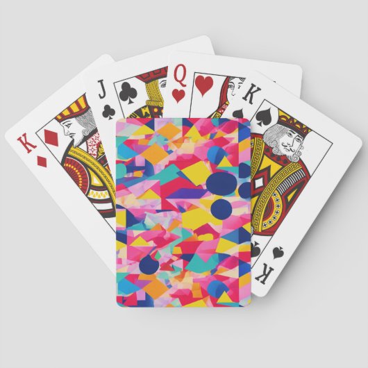 Geometrisch ontwerp pokerkaarten (Achterkant)