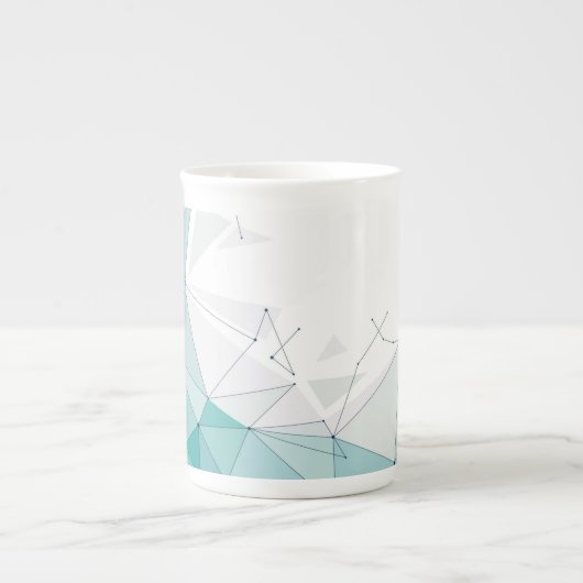 Geometrisch ontwerp porselein kop (Voorkant)