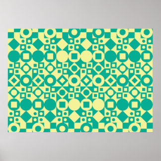 Geometrisch ontwerp poster