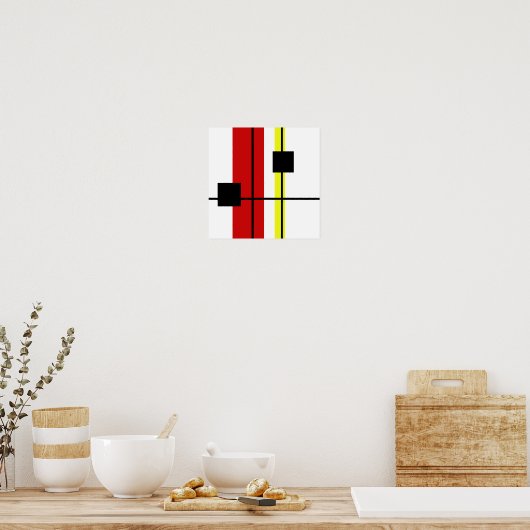 Geometrisch ontwerp poster (Keuken)