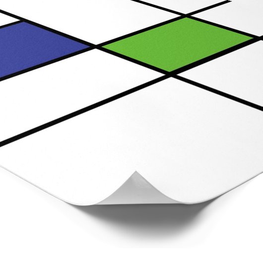 Geometrisch ontwerp poster (Hoek)