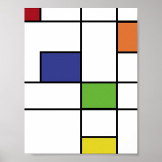 Geometrisch ontwerp poster