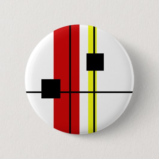Geometrisch ontwerp ronde button 5,7 cm (Voorkant)