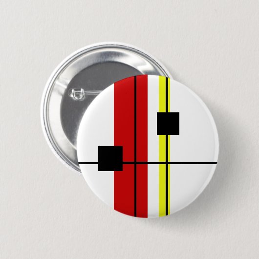 Geometrisch ontwerp ronde button 5,7 cm (Voorkant /achterkant)