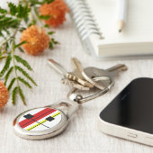 Geometrisch ontwerp sleutelhanger (Zijkant)