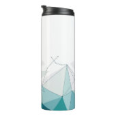 Geometrisch ontwerp thermosbeker (Geroteerd rechts)