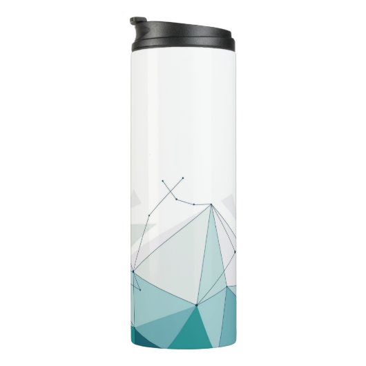 Geometrisch ontwerp thermosbeker (Geroteerd rechts)