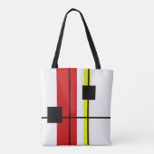 Geometrisch ontwerp tote bag (Achterkant)
