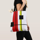 Geometrisch ontwerp tote bag (Dichtbij)