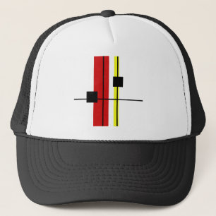 Geometrisch ontwerp trucker pet