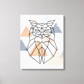 Geometrisch ontwerp van de boomkor canvas afdruk (Voorkant)