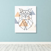 Geometrisch ontwerp van de boomkor canvas afdruk (Insitu (Houten vloer))