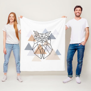 Geometrisch ontwerp van de boomkor fleece deken