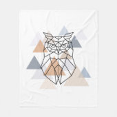 Geometrisch ontwerp van de boomkor fleece deken (Voorkant)