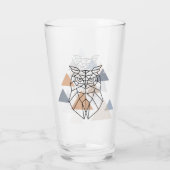 Geometrisch ontwerp van de boomkor glas (Achterkant)