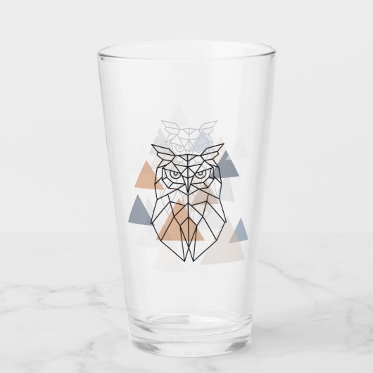 Geometrisch ontwerp van de boomkor glas (Achterkant)