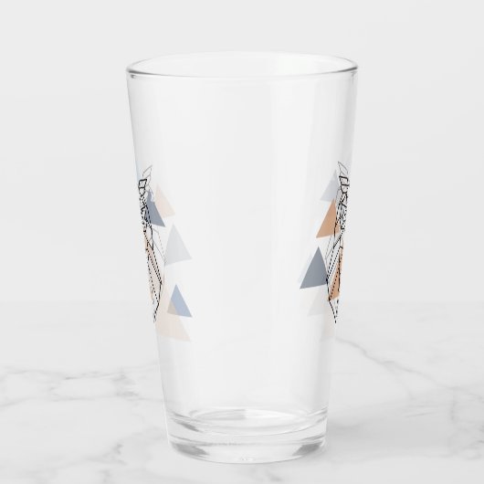 Geometrisch ontwerp van de boomkor glas (Rechts)