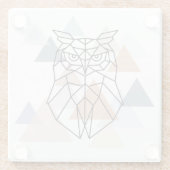 Geometrisch ontwerp van de boomkor glazen onderzetter (Achterkant)