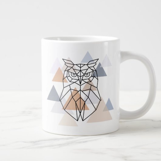 Geometrisch ontwerp van de boomkor grote koffiekop (Rechts)