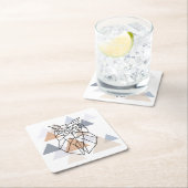 Geometrisch ontwerp van de boomkor kartonnen onderzetters (Insitu)