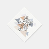 Geometrisch ontwerp van de boomkor servet (Hoek)