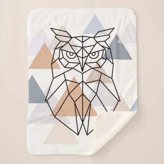 Geometrisch ontwerp van de boomkor sherpa deken (Voorkant)