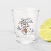 Geometrisch ontwerp van de boomkor shot glas (Voorkant)