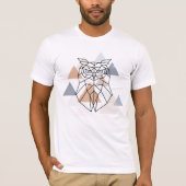 Geometrisch ontwerp van de boomkor t-shirt (Voorkant)