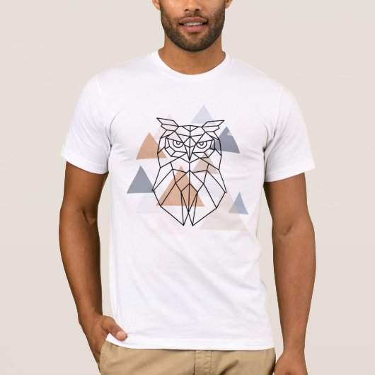 Geometrisch ontwerp van de boomkor t-shirt (Voorkant)