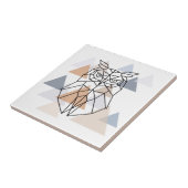 Geometrisch ontwerp van de boomkor tegeltje (Zijkant)