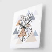 Geometrisch ontwerp van de boomkor vierkante klok (Hoek)