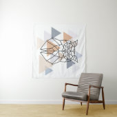 Geometrisch ontwerp van de boomkor wandkleed (In Situ (horizontaal))