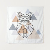 Geometrisch ontwerp van de boomkor wandkleed (Voorkant)