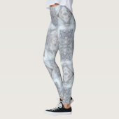 Geometrisch ontwerp van de grijze wolf leggings (Links)