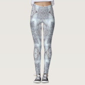 Geometrisch ontwerp van de grijze wolf leggings (Voorkant)