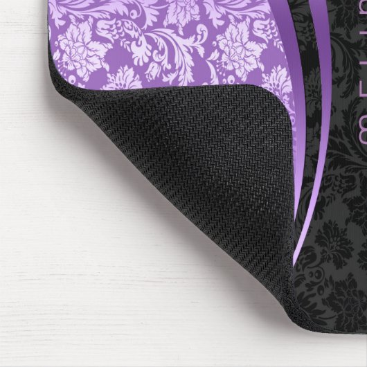 Geometrisch ontwerp van Paarse en zwarte dampmaske Muismat (Hoek)