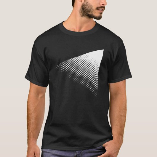 Geometrisch ontwerp van rasterdriehoek t-shirt (Voorkant)