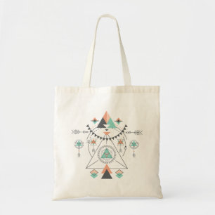 Geometrisch ontwerp van tribaal tote bag