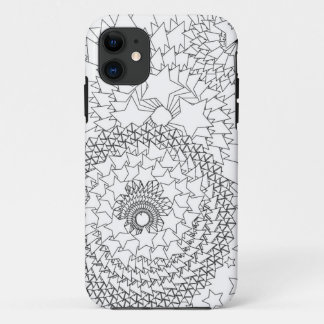Geometrisch ontwerp voor volwassen kleuren iPhone 11 hoesje