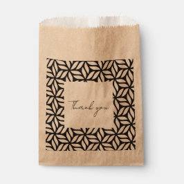 Geometrisch ontwerp voorkeur tas bedankzakje