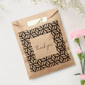 Geometrisch ontwerp voorkeur tas bedankzakje (Gezegeld)