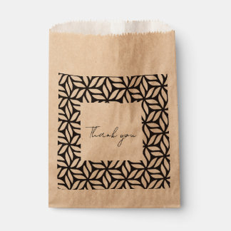 Geometrisch ontwerp voorkeur tas bedankzakje