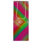 Geometrisch ontwerp wijn cadeautas (Voorkant)
